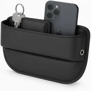 AC4 ？ 유니버설 카시트 갭 필러 정리함 자동차 SUV 및 트럭용 프리미엄 PU 가죽 보관함 앞좌석 케이블 슬롯