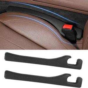 2팩 카시트 갭 필러 시트와 콘솔 사이의 갭을 채우기 위한 유니버설 핏 플러그 자동차 SUV 트럭 액세서리