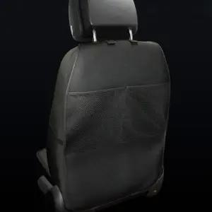 HCMAX 2팩 킥 매트 카시트 백 프로텍터 방수 청소하기 쉬운 다기능 정리함 보관 가방 여행 액세서리 PU