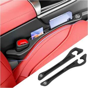 VKQTS 2026 새로운 카시트 갭 필러 정리함 수납 슬롯 및 아메리칸 플래그 디자인의 2PCS 플러그 유니버설