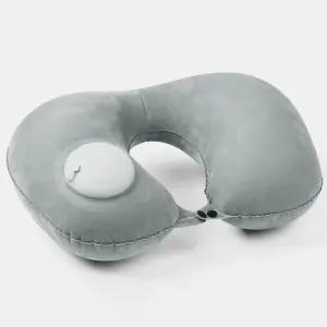 자동 펌프 여행용 휴대용 쿠션 에어 목 베개 M12240 tlK9+3aYN