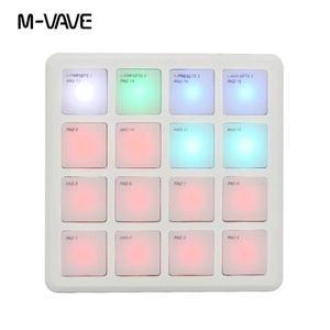 M-VAVE SK-16 SMC-PAD 무선 MIDI 컨트롤러 포켓 패드 USB-C 인터페이스 휴대용 디자인 한 타악기 부품