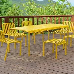 야외 테이블 옥상 의자 테라스 세트 카페 철제 긴테이블 베란다 피크닉