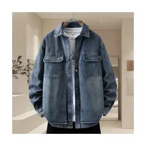 키체샵 남성 청자켓 가을 페이크 투피스 슬림핏 캐주얼 코트 HO3