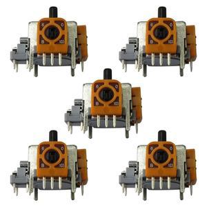 PS2 PS3 컨트롤러, Xbox 360 컨트롤러용 5팩 교체용 3D 아날로그 스틱 조이스틱