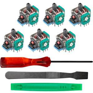 SOSS GAMING PlayStation 4 및 5용 정품 아날로그 조이스틱 수리 키트 - 듀얼센스 듀얼쇼크 컨트롤러의 스틱 드 트, 파손 느슨한 수정