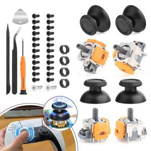 소니 플레이스테이션 5용 조이스틱 PS5 홀 효과 3D 아날로그 센서 모듈용 수리 도구 포함 엄지 스틱 컨트롤러 액세서리 부품(4팩)