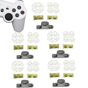 플레이스테이션 3용 실리콘 전도성 고무 패드 교체용 듀얼쇼크 PS3 컨트롤러 부품 5종 세트 키패드 수리 키트(PS3)