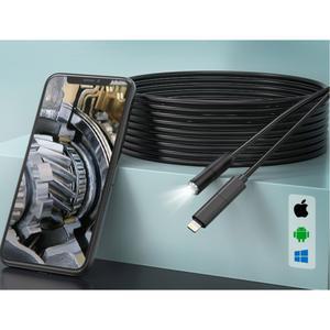 내시경 카메라 탐지기 관로 와이어 배관 하드 1m 하수구 산업용 8mm