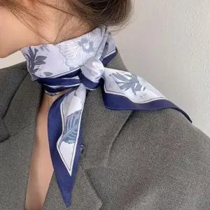 [신상오픈런]꽃무늬 쁘띠스카프 실키 미니 플로럴 스트라이프 (30488603)