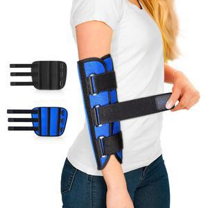 남성을 위한 척골 신경 큐비탈 터널 증후군을 팔꿈치 보호대, 수면 중 굽힘을 방지하기 팔 스플린트 좌우 지지 이모빌라이저 -