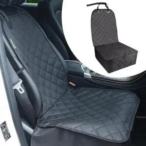 야크플라이 개 카시트 커버 방수 미끄럼 방지 안전벨트가 달린 커버는 대부분의 자동차 SUV(앞좌석)에