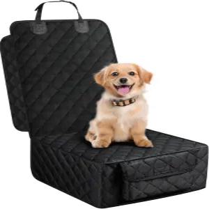 앞좌석용 스마토 개 카시트 커버 측면 플랩이 있는 방수 풀 프로텍션 펫 자동차 트럭 SUV용 포켓이 미끄럼