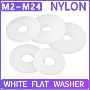 5300Pcs 흰색 나일론 플랫 와셔 플라스틱 씰링 하드 가스켓 M2 M2.5 M3 M4 M5 M6 M8 M10 나사용