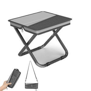 캠핑 여행 낚시 하이킹 및 야외 활동을 위한 휴대용 초경량 접이식 의자, 스타일 포켓 의자 그레이