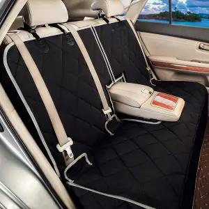 페탈리지 도그 카시트 커버 자동차용 방수 시트 뒷좌석 튼튼한 미끄럼 방지 애완동물 트럭 및 SUV에 적합한
