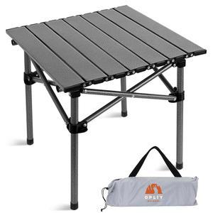2-4인용 오플리 휴대용 접이식 캠핑 테이블 캠핑, 하이킹, , 바비큐, 해변 여행 및 테일게이트를 위한 가방이 있는 가벼운 알루미늄