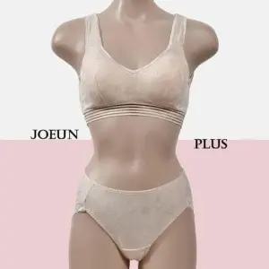 [라일리여성언더웨어] Rly 쟈가드 조은)스트라이프 노와이어 브라탑세트 Z