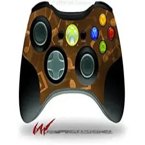 XBOX 360 무선 컨트롤러와 호환되는 랩터스킨즈 데칼 스타일 스킨 - 보케 뮤직 오렌지(컨트롤러 미포함)