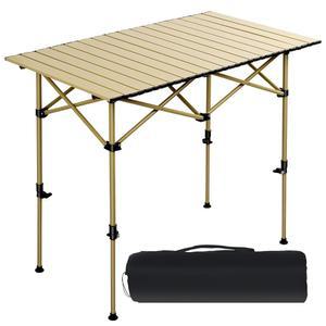 코루토미 캠핑 테이블 접이식 휴대용 캠프 경량 롤업 높이 조절 가능, 캐리백 실내 야외 캠핑, 가정, , 뒷마당, BBQ, 파티