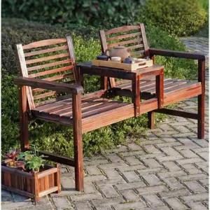 야외용 원목 의자 테라스 라운지 전원주택 아웃도어 벤치