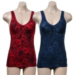 [라일리여성언더웨어] Rly ZF 팬티세트 로즈패턴 노와이어 브라런닝 풀컵