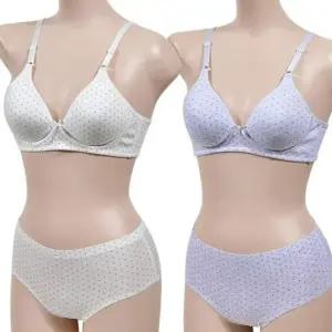 [라일리여성언더웨어] Rly 브라팬티세트 노와이어 ZF 누디라인 베이직 B컵