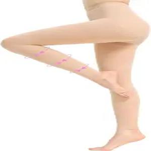 20-30mmHg 여성용 컴프레션 팬티스타킹 발 없는 하이 웨이스트 서포트 타이츠 레깅스로 순환 촉진 및 여행