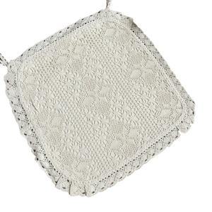 면실 짜임 레이스 시트 베이지 식탁 의자 거실 컴퓨터용 미끄럼 방지 커버