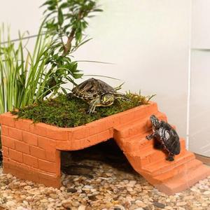 거북이 키우기 수족관 쉼터 사다리 휴식 수조 물고기 어항 꾸미기