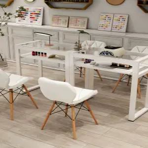 네일샵 테이블 탁자 네일샵테이블 시술대 데스크 인테리어 흡진기 흡진 네일책상 원목