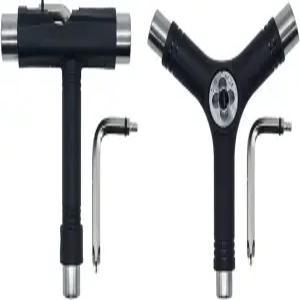 스케이트보드용 페이수오 블랙 올인원 휴대용 T-툴 Y-툴 스케이트 도구 세트 2개