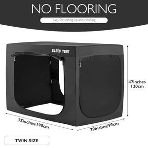 야빌 침대 드림 실내 트윈 캐노피 암막 휴대용 수면 텐트 93