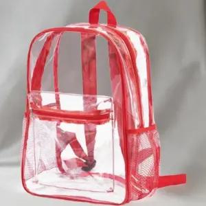 [신상오픈런]여성용 방수 PVC 투명 물놀이 캐주얼 백팩 (37006348)