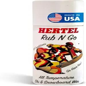 Hertel Rub N Go 올 온도 스키 및 스노보드 왁스 - 스노우보드 스키용으로 문지르기 오래 지속되고