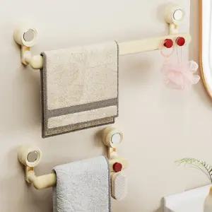 무타공 수건걸이 실내화 욕실화 흡착식 거치대 슬리퍼