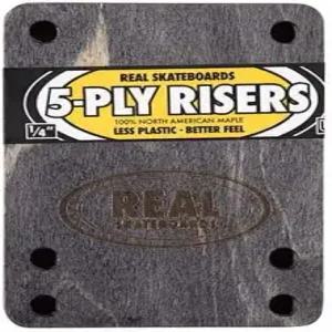 리얼 스케이트보드 라이저 우드 5겹 트럭 1/4인치(페어) 메이플