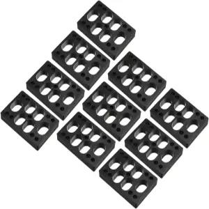 파티킬 1/2(12mm) 스케이트보드 라이저 패드 10개 플라스틱 트럭용 앵글 웨지 충격 블랙