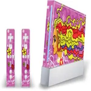 닌텐도 Wii 콘솔과 호환되는 마이티스킨 스킨 데칼 + 와이모트 컨트롤러 스티커 2종 - 플라워 파워