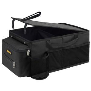 디기오네구 카시트 정리함-카 정리함 앞좌석 뒷좌석, 카 및 보관함, 뚜껑 티슈 박스 컵 홀더 포함 조수석 정리함(그레이)(블랙)