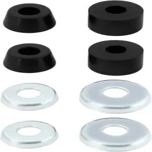 디어 1 세트 95A 하드 스케이트보드 부싱 실린더 쿠션 독립 트럭과 호환 벤처 블랙과 가능