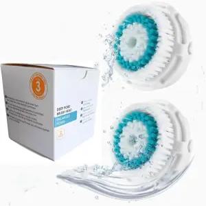 교체 브러시 헤드 - 클래리소닉 미아 1 2 핏 아리아 프로 알파 스마트 프로필 업트 2팩(딥 포어)과