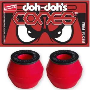 카타 스케이트보드 쇼티의 부싱스 도의 콘과 워셔 레드 95A 펌