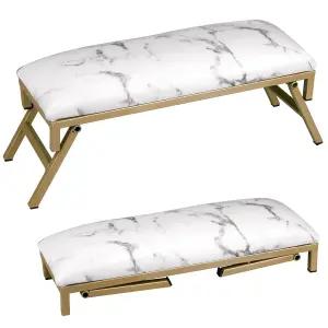 네일 테크용 팔걸이 접이식 극세사 가죽 매니큐어 핸드레스트 살롱 사용