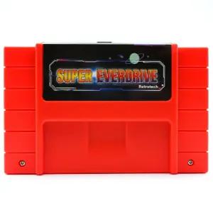 SNES 슈퍼 닌텐도 16비트 콘솔용 레트로테크 800 인 1 게임 카트리지 - 빨간색 인쇄 지침 포함