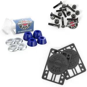 독립 스케이트보드 부싱 92a 원뿔형 블루 + 라이저 및 1인치 하드웨어