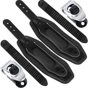Soulchen 2개 스노보드 바인딩 발목 스트랩 교체용 블랙 11 x 3 인치 스키 보드 부츠 도구 스케이트보드