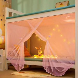 여자아이 남자아이 8코너 야외 캠핑을 핑크색 기숙사 싱글 에밀랄리 착용 가능 로프트 위한 캐노피 180만 커튼 침대