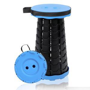 VOLIXOD 접이식 텔레스코프 스툴 휴대용 스툴 적재 용량 550파운드로 업그레이드된 시트 캠핑