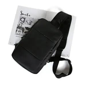 블랙 남성 메신저백 캐주얼 /